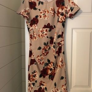 Pink blush maternity dress